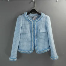 1XBTC012 Осенняя новая милая, тонкая, короткая женская одежда, бусины для ногтей, короткое пальто