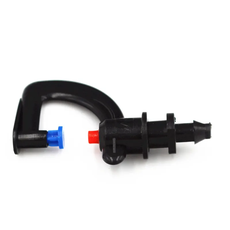 

100pcs Atomization Nozzle With 1/4" Barb Connector Refraction Spray Greenhouse Cooling Humidification Micro Drip Irrigation M110