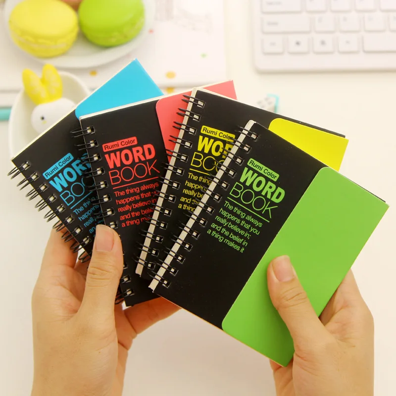 

diy cute word book writing vocabulary diary notebook manual planner notepad student kid school supplies stationery wholesale