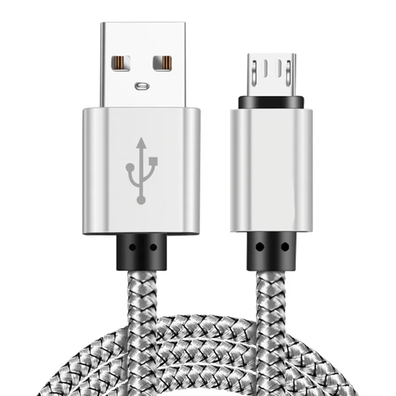 Micro USB кабель нейлоновый USB кабель для синхронизации данных для мобильного телефона Android зарядный кабель для huawei honor 8c 8x 6c 7c 7a 5x pr5co p8 p9 p10 lite