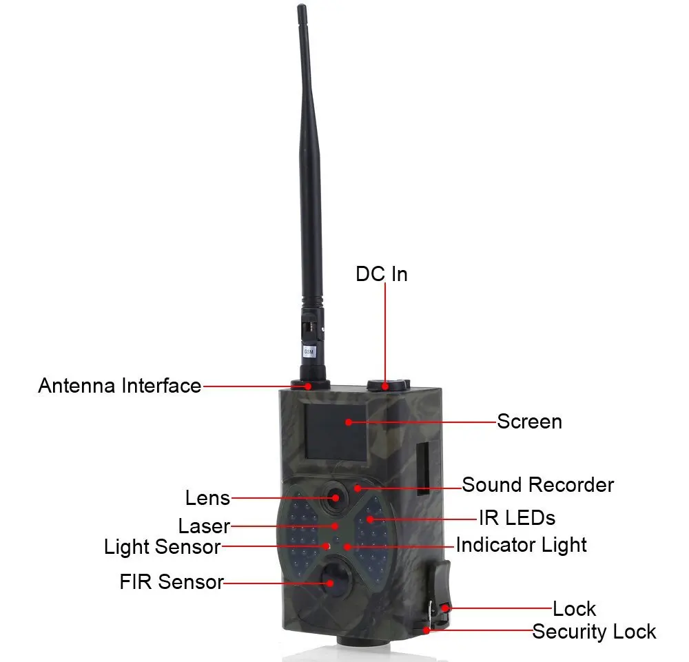 Trail Hunting Camera MMS HC-300M 12MP 1080P Wireless Hunting Traps Photo Video Digital Infrared Hunter Cam home surveillance cam (151)