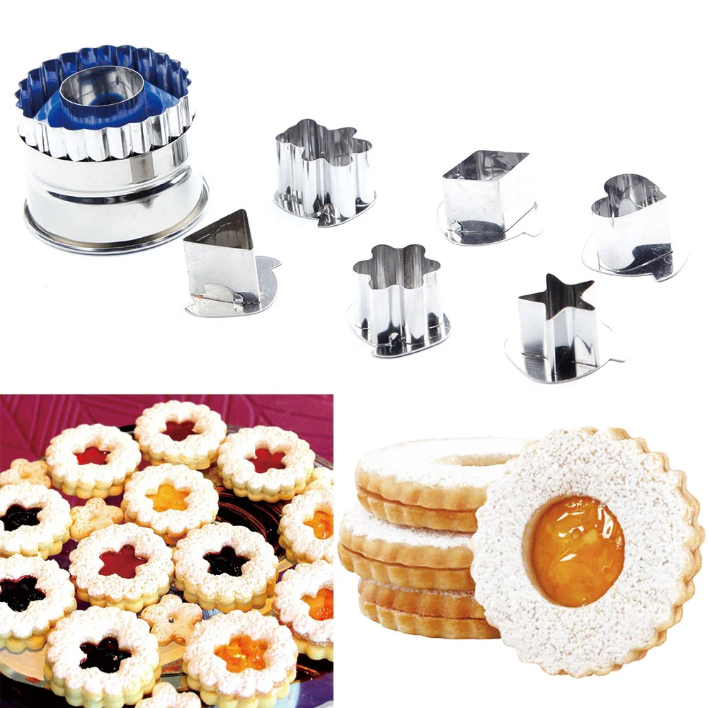 

7Pcs/Set Cake Cookie Pastry Cutter Mold Sugarcraft Vegetable Cutters Cooking Mould Tools Baking Molds Kitchen Accessories