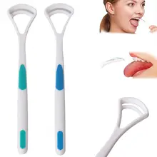 Для девочек Для женщин набор для чистки языка 2 шт./компл. уход за зубами язык Чистый инструмент свежий приятный парфюм дыхание чистого Скребок