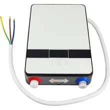 Прочный Мгновенный проточный водонагреватель с умным сенсорным управлением, электрические душевые обогреватели 6500 Вт, термостат, индукционный нагреватель