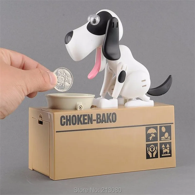 My Dog Piggy Bank Robotic Coin Munching Toy Money Box (5)