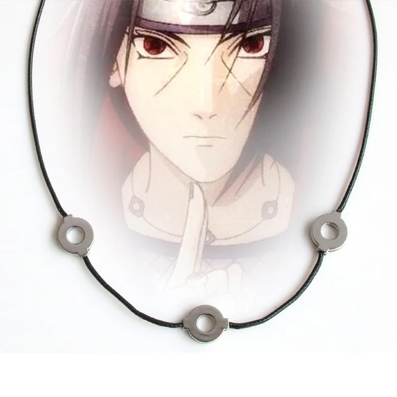 

Anime Naruto Necklace Uchiha Itachi Necklace Cosplay Costume Accessory Props Pendant Gifts