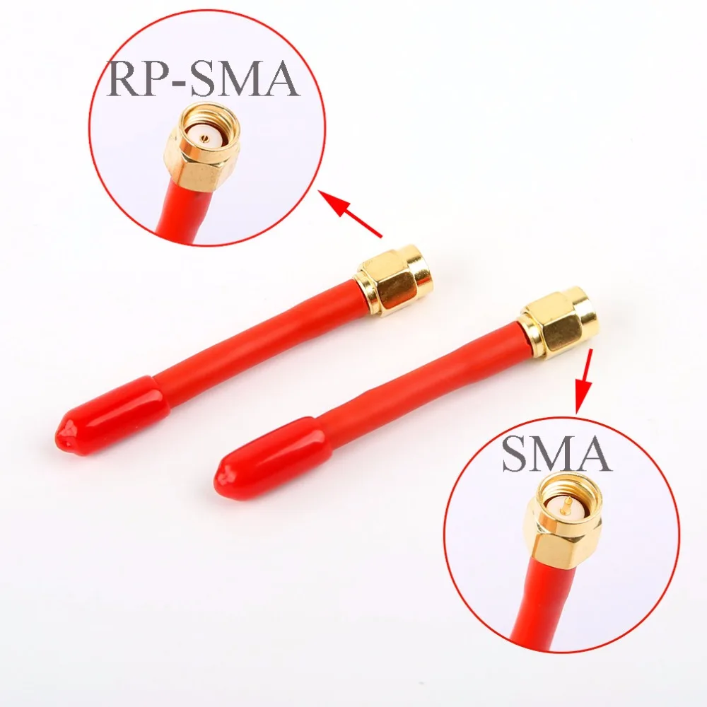 

High Quality Hand-made 5.8GHZ Racing Edition VTX Antenna 3dbi RP-SMA / SMA for FPV Racer Multicopter Part