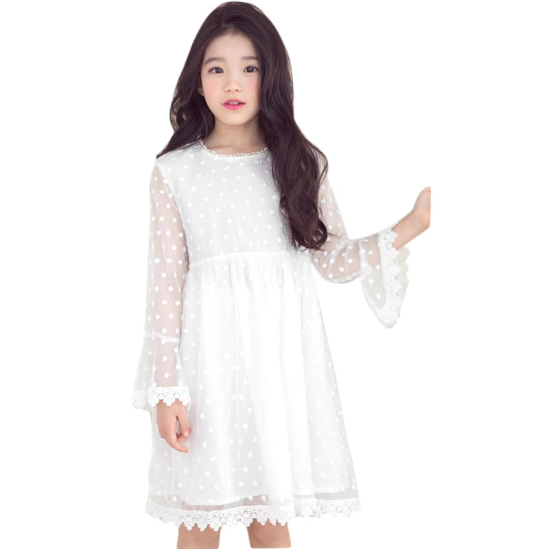 Lace Flower Girl Dresses Teen 10 11 12 13 14 8 5 Years Girl Princess Clothes Summer Dress Long Sleeve White Dress Eveving Party цена Lace Flower Girl Dresses Teen 10 11 12 13 14 8 5 Years Girl Princess Clothes Summer Dress Long Sleeve White Dress Eveving Party цены онлайн