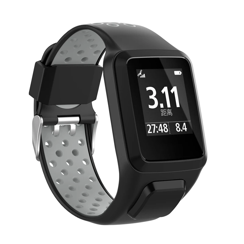Мягкий силиконовый браслет для часов TomTom 2 3 Runner сменный ремешок мужских и женских