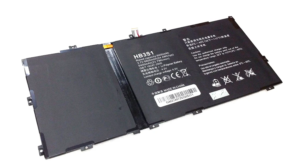 Josuli 6400mAh 3,7 V литий-ионный аккумулятор для планшетных ПК HB3S1 для huawei mediapad 10fhd S10 S101U S101L S102U