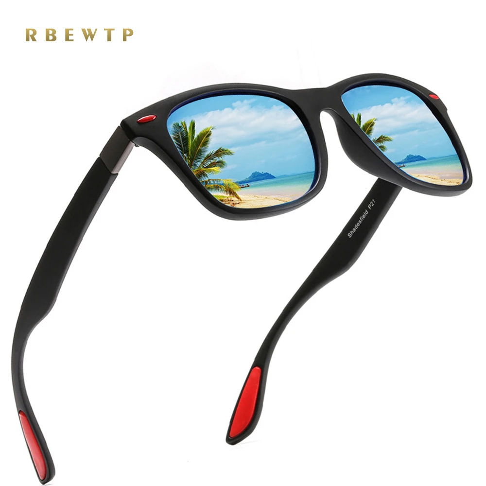 

RBEWTP 2019 DESIGN NEW Classic Polarized Sunglasses Men Women Driving Square Frame Sun Glasses Male Goggle UV400 Gafas De Sol