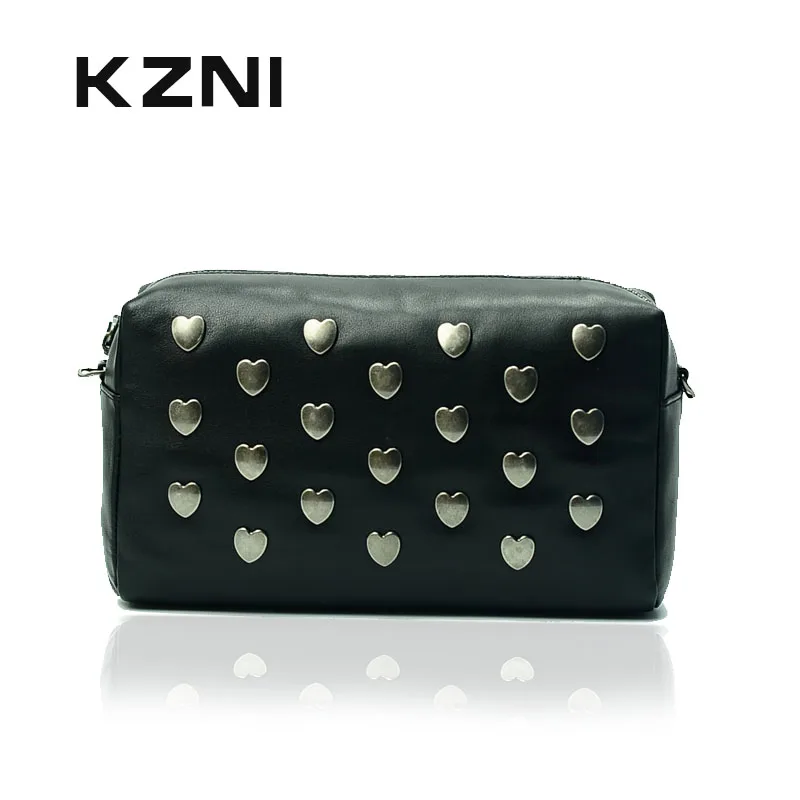 

KZNI Real Leather Women Evening Bags Female Purses and Handbags Clutch Shoulder Crossbody Bags Luxury Handbags Pochette 1398