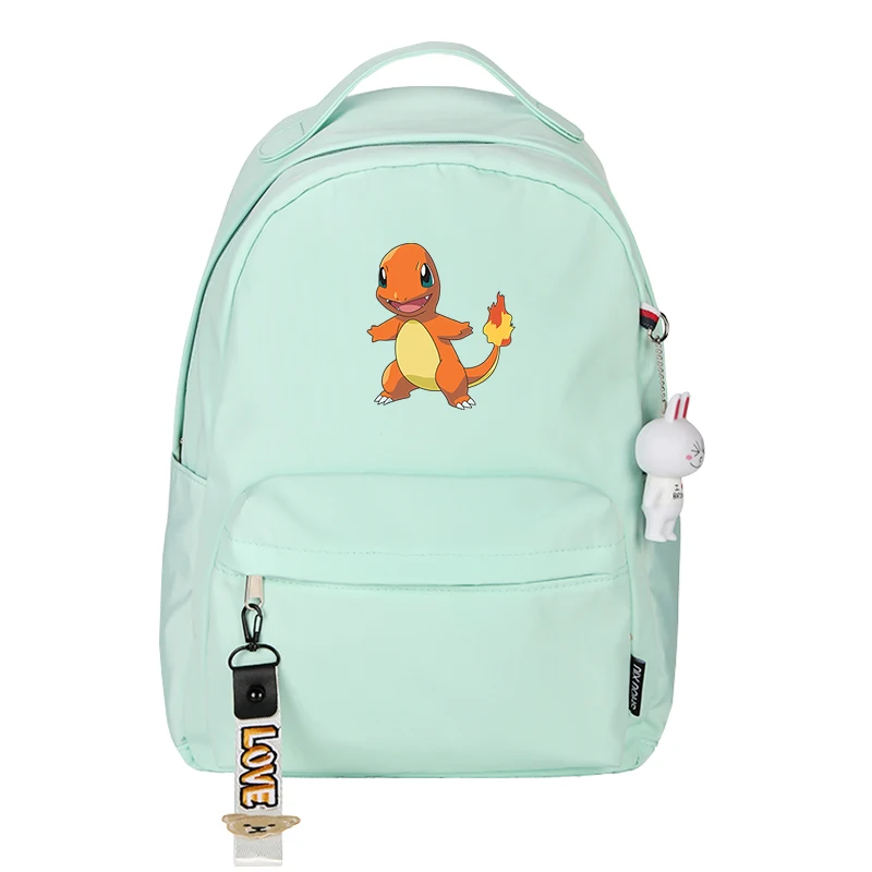 Pocket Monster Charmander женский милый рюкзак Сквиртл мультфильм школьные сумки Kawaii холщовый рюкзак для путешествий Покемон школьные сумки