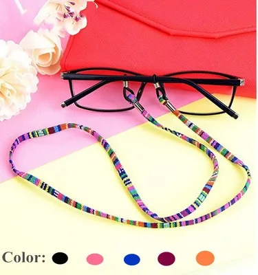 

1PC Eyeglass sunglasses cotton neck string cord retainer strap eyewear lanyard holder with good silicone loop