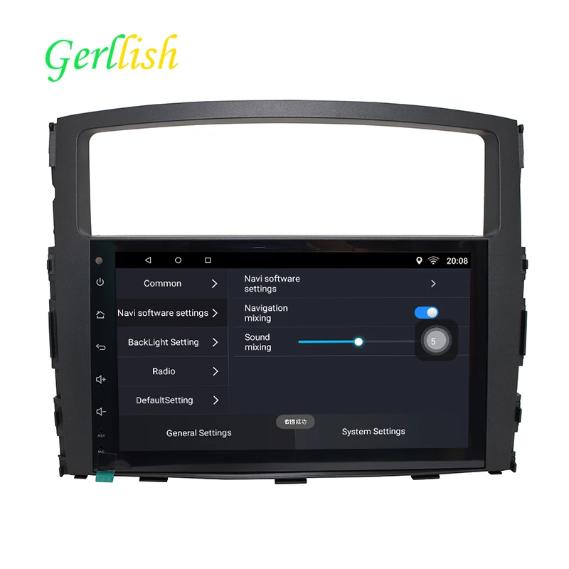 Top 9"Android 7.0.0 1G+16G 4Core 2 Din Steering-Wheel For MITSUBISHI PAJERO V97 Car Multimedia Radio GPS Navigation 1