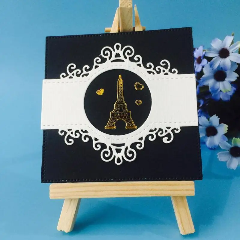 Lace Frame Metal Cutting Dies Stencil For DIY Stamp Scrapbooking Photo Album Paper Wedding Cards Decorative Craft Cut | Дом и сад