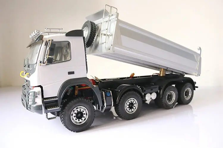 1/14 JDM-65D 8X8 RC гидравлический для строительства, самосвал с прицепом BENZ MAN SCANIA