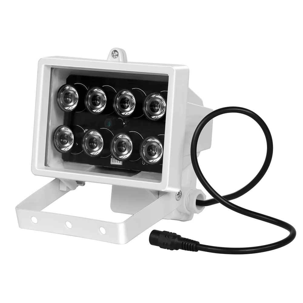  CCTV 8PCS IR LEDS Array IR illuminator infrared lamp Waterproof Metal Night Vision CCTV Fill Light  - 32648286772