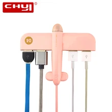 CHYI usb-концентратор с несколькими портами Симпатичный Самолет дизайн USB сплиттер 4 порта USB 2,0 концентратор Jet Airliner концентратор адаптер для ПК Компьютерные аксессуары