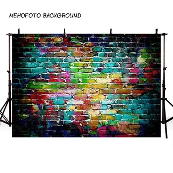 

Halloween Backdrop Graffiti Brick Wall Art Fabric Backdrop Photography Background Christmas Holiday Background Props
