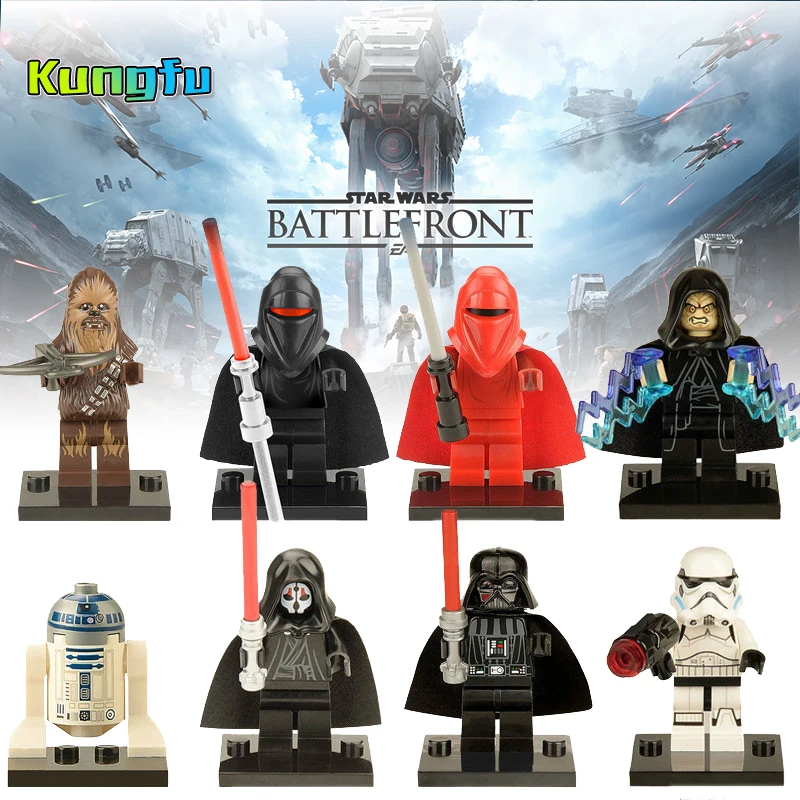 

LEGOing Action Star Wars Figures Master Yoda Chewbacca Clone soldier Han solo Leia Building Blocks Toys For Children loly