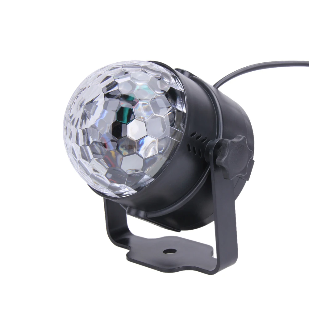 

Professional 3W Mini RGB LED Crystal Magic Rotating Ball Effect Led Stage Lights Lamp Bulb for Disco KTV Party Club DJ NG4S