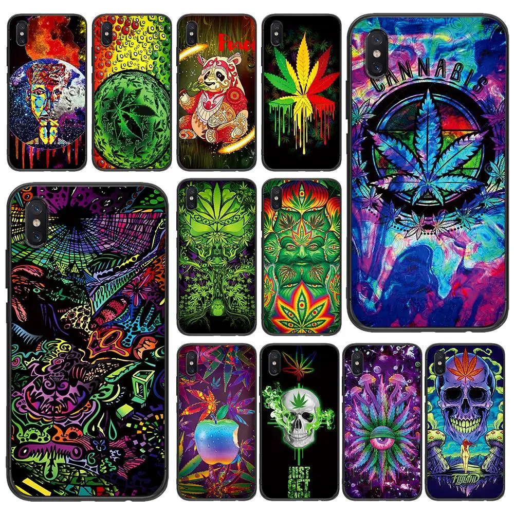 

Weed Leaf grass Soft TPU For Xiaomi Redmi Mi6 8 9 A1 A2 F1 Plus Case Redmi 5 /5Plus M8 Lite Silicone Phone Back Case