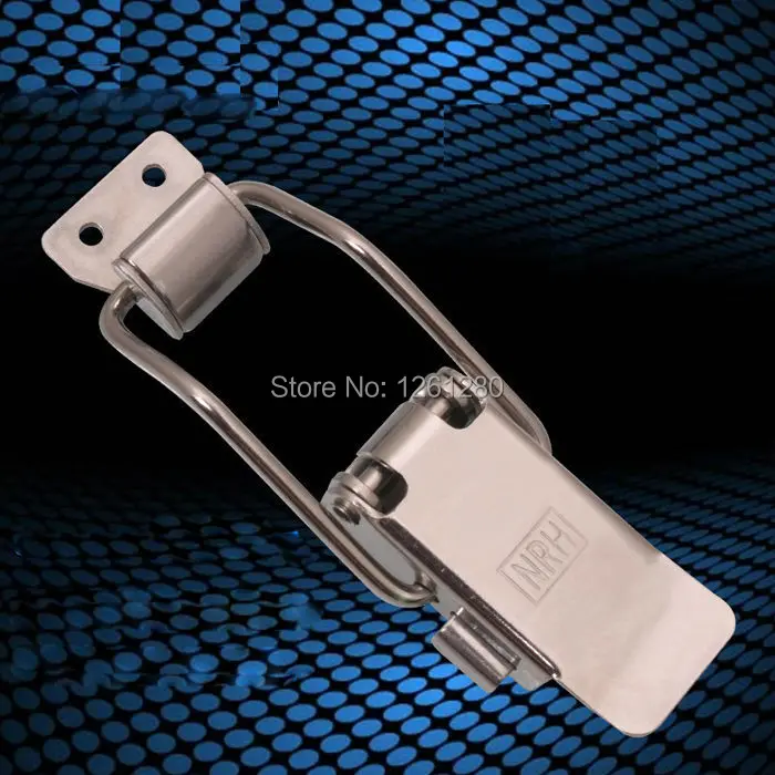 

free shipping 304Stainless steel buckle latch spring snap Insurance Electrical medical equipment box bag case hasp hardware part