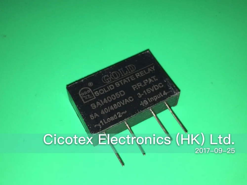 

3pcs/lot SAI4005D RELAY 5A 40-480VAC 3-15VDC