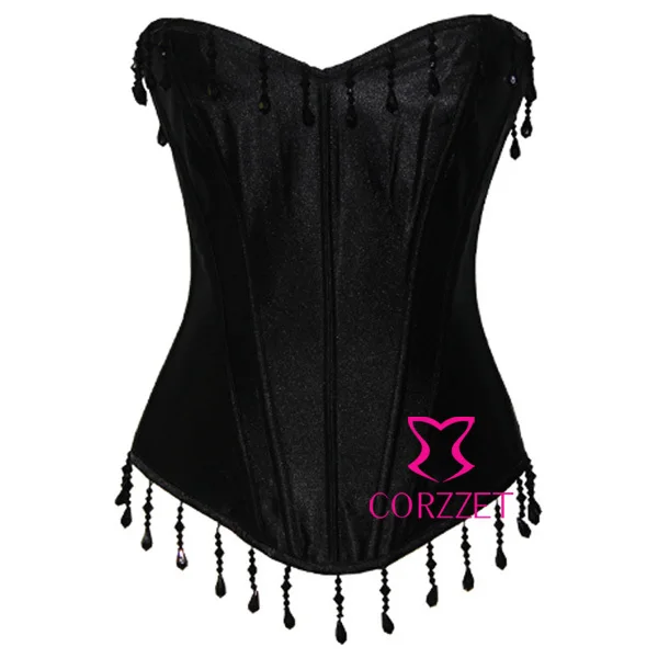 New2014BeadingTassel Decoration Women Strapless Sexy Corset Bustier