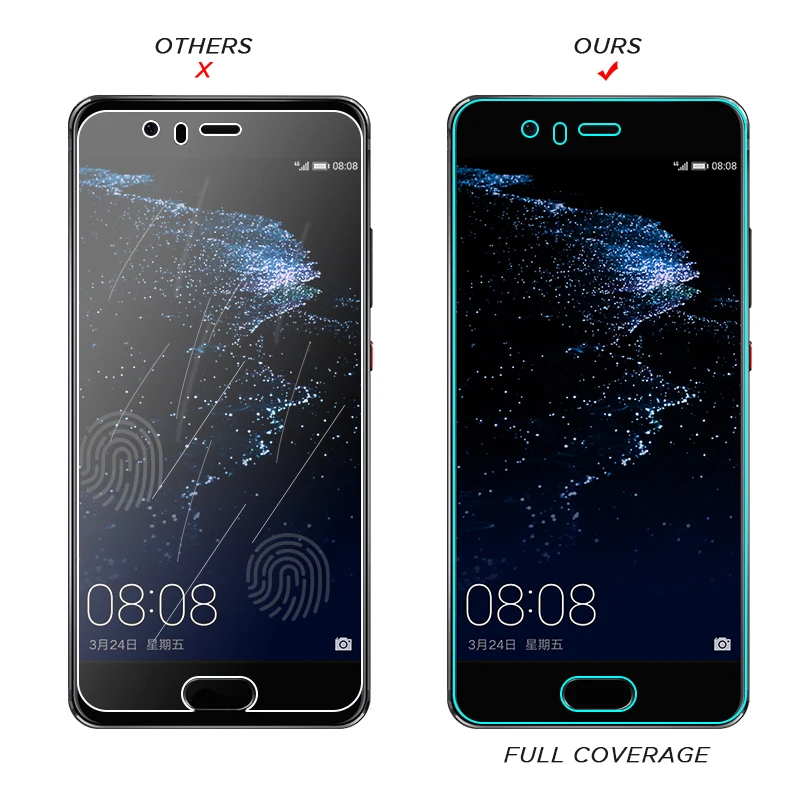 Закаленное стекло 9H HD для Huawei Honor 8X Max 8C 8 9 Lite Note 10 V10 V9 Play твердое экрана magic 2