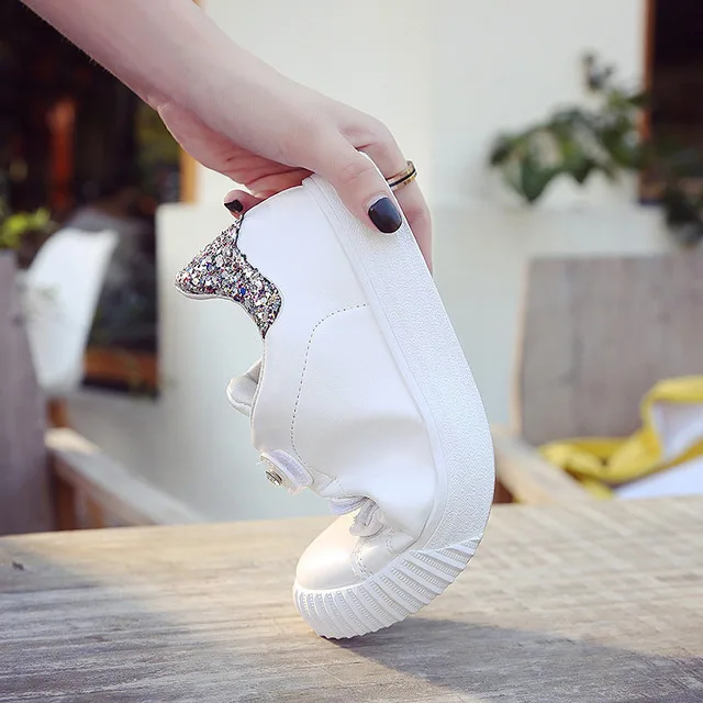 De Petit En Casual Cuir Plat La Coréenne 1 2019 2 Chaussures Sauvages Blanc Nouvelle Femmes Printemps Version wYSTSI
