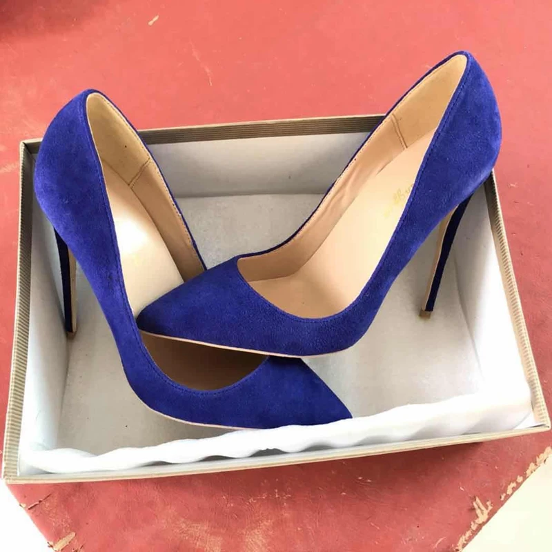 Profonde Pompes L'europe Dame En Femmes Cuir on Peu Pointu 2018 Slip Talons Simples Chaussures Femme Bout Parti À Hauts Flock Printemps vqd40Ww8