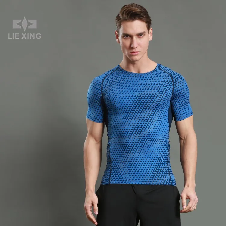 

A18203 Men Compression Sleeveless vest Running Jogging High-Quality elastic Quick-Drying Gym Male Brand Sport Top Gym Clothes