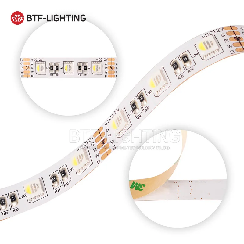 Оптовая продажа 5 м SMD 5050 4 цвета в 1 RGBW RGBWW полосы света DC12V 12 мм PCB светодио дный RGB +