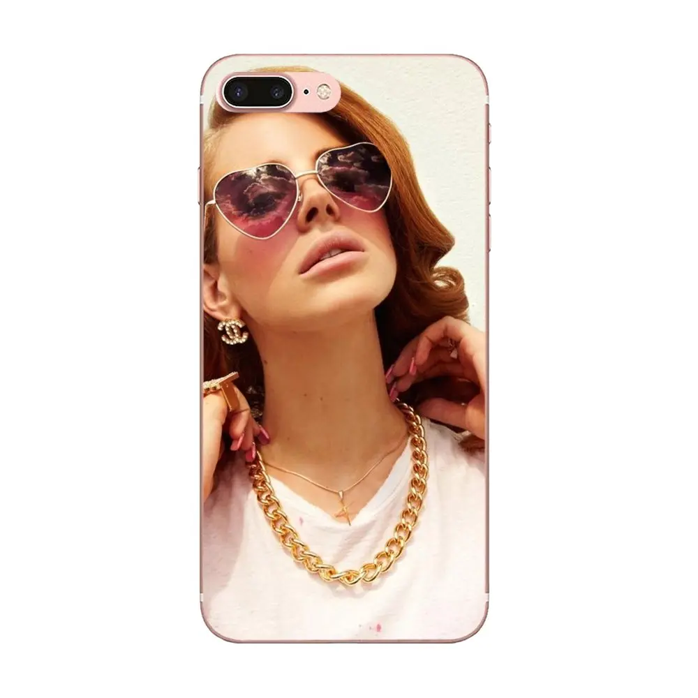 Lana Del Rey Мягкие силиконовые прозрачные чехлы из ТПУ для Apple iPhone 4 4S 5 5C 5S SE 6 6S 7 8 Plus X XS