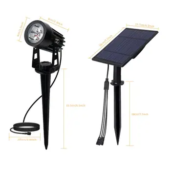 T-SUNRISE LED Solar Garden Light IP65 Waterproof Solar Lamp Outdoors Landscape Lamp For Outdoor Garden Lawn 6