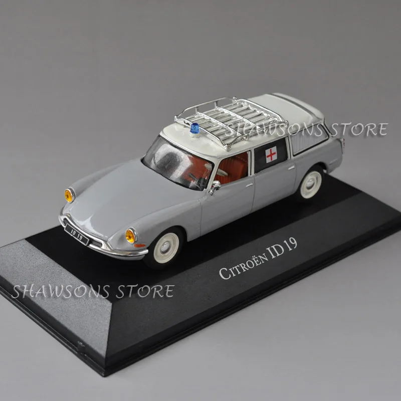 

Diecast Model Car Toy Atlas 1:43 Citroen ID 19 ambulance Vehicle Replica Collection