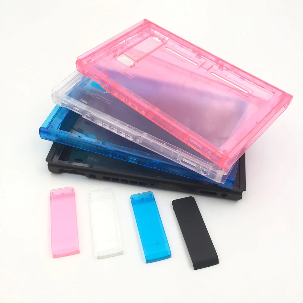 

5SETS DIY Replacement Clear Housing Back Case Holder Cover for Nintendo Switch NS NX Console
