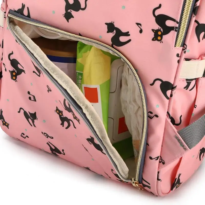 Мультфильм печати путешествия мама Пеленки сумки большой Ёмкость рюкзак подгузник кормящих мешок многофункциональный рюкзак для