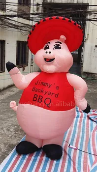 

Free shipping 3m high inflatable pig for advertising