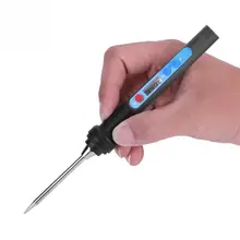 DC 12 В 40 Вт Светодиодный паяльник с цифровой регулируемой температурой без свинца Электрический паяльник Ремонт монтажной платы инструменты