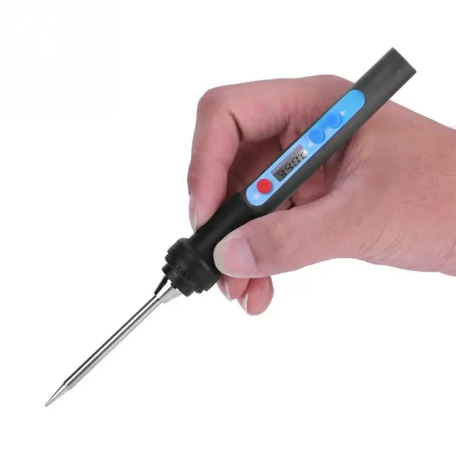 DC 12V 40W Soldering Iron LED Digital Adjustable Temperature Leadless
