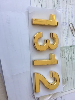 Светоотражающая Серебряная Золотая дверь дома адрес автомобиля цифровая ...