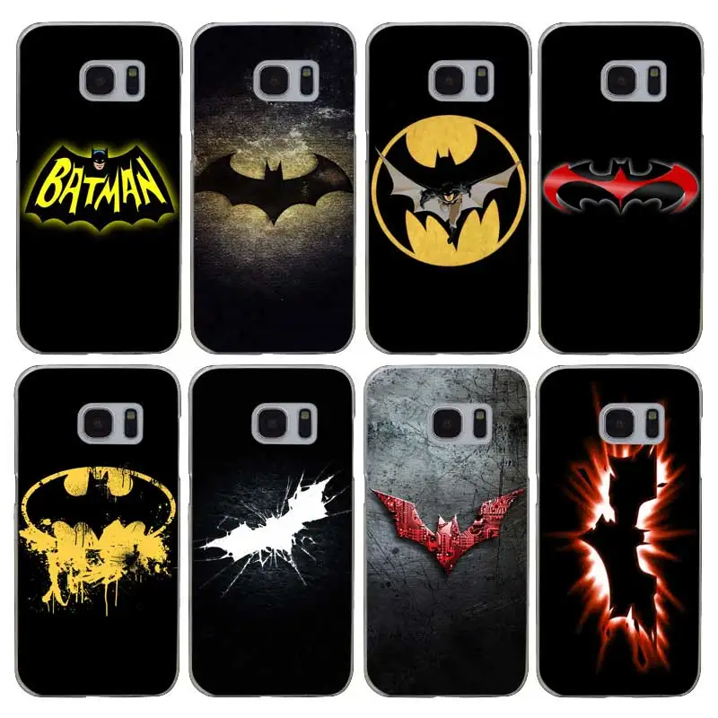 H043 Batman Superhero Transparent Hard PC Case Cover For Samsung Galaxy S Note 3 4 5 6 7 8 9 Edge Plus |