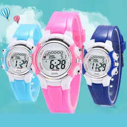 Детские цифровые спортивные часы светящиеся водостойкие классные электронные часы для мальчиков и девочек будильник Дата хронограф