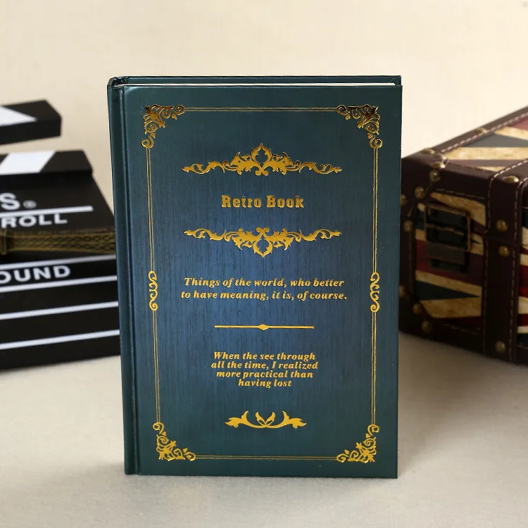 

2019 Exquisite Retro Wind Paper Notebook Planner Book Diary Gift Stationery Hardcover Customizable LOGO Notebook Student Gift