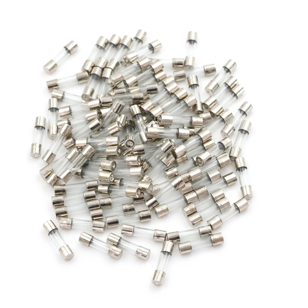 100Pcs/lot 5x20mm Quick Blow Glass Tube Fuse Assorted Kit Fast Blow Glass Fuses 250V 2A