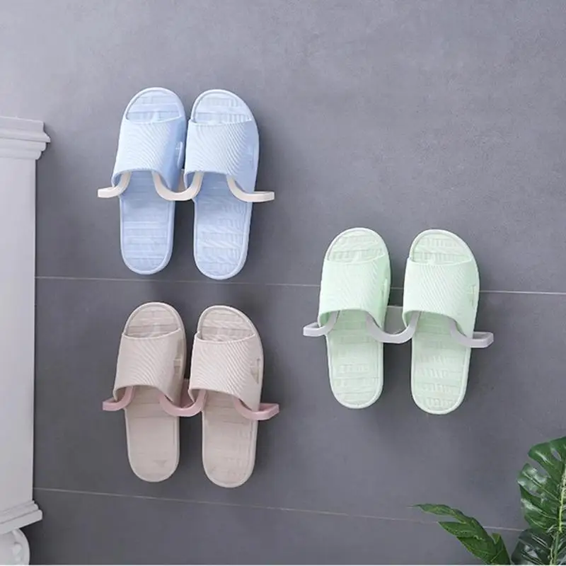 

Home Creative Plastic Shoe Shelf Stand Cabinet DisplayWall-Mounted Sticky Wall Shoes Rack Storage Organizer Shoe for Closet
