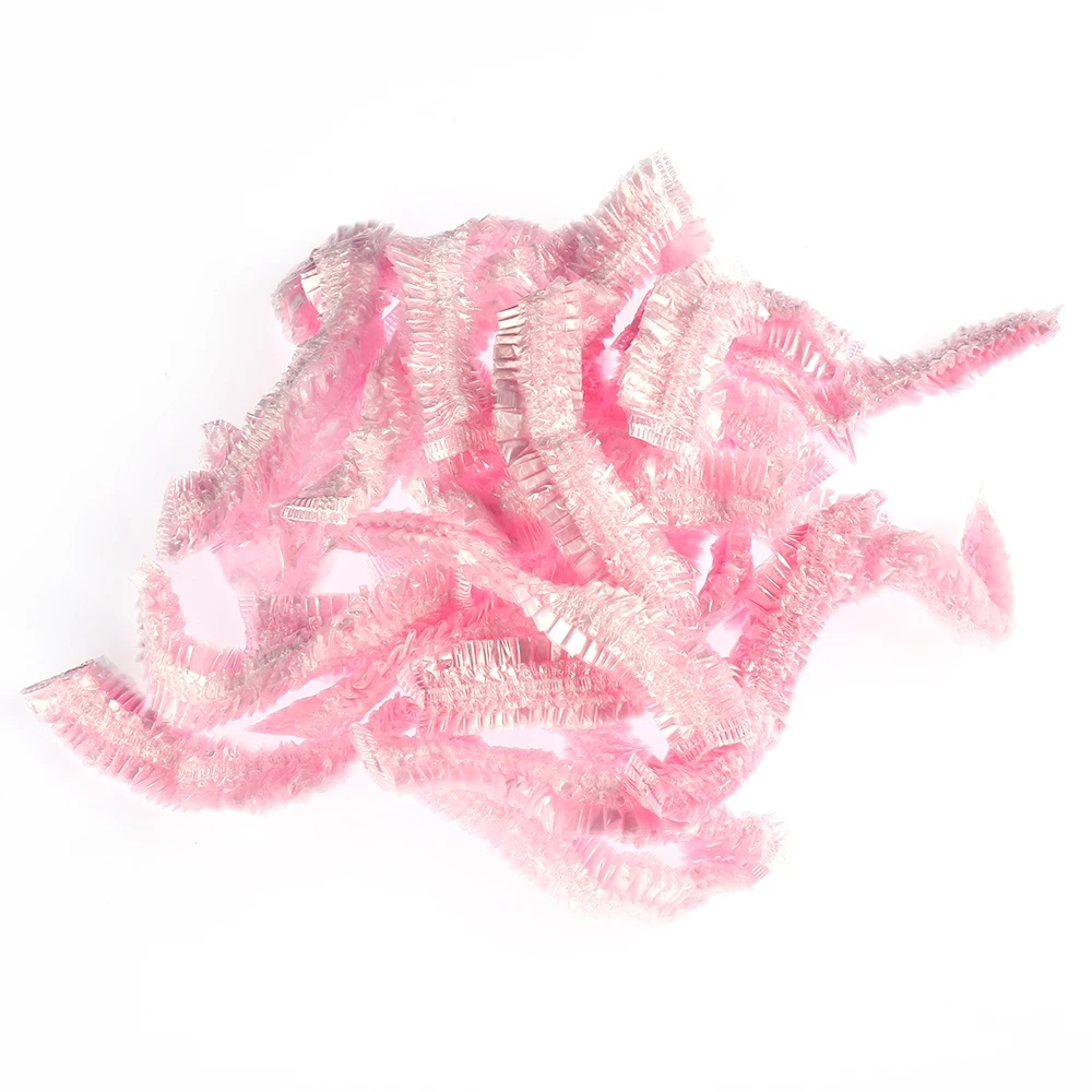 

100pcs Disposable Hat Hotel One-Off Elastic Shower Bath Cap Hair Salon Bathroom Products Disposable Hair Caps For Eyebrow Tattoo